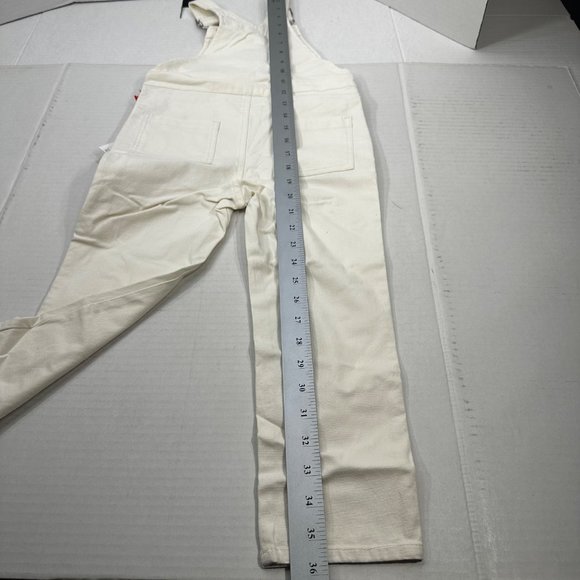 Christian Robinson Boy's Size 4T Woolly Mammoth Embroidered Overalls Cream New - Picture 16 of 16